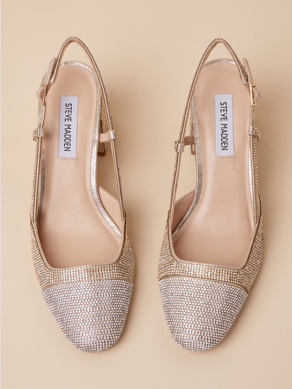 Steve Madden Becka Rhinestone Slingback Pumps size 6.5